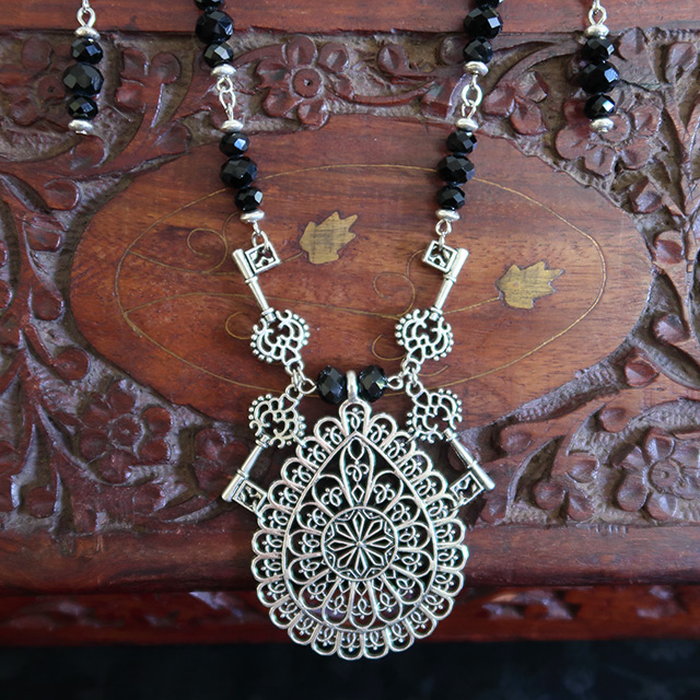Cathedral Keys necklace and earrings